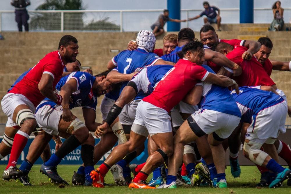 Manu Samoa v ʻIkale Tahi during the 2018 Pacific Nations Cup