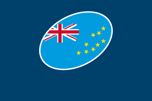 Oceania Tuvalu_Flag_White Stroke