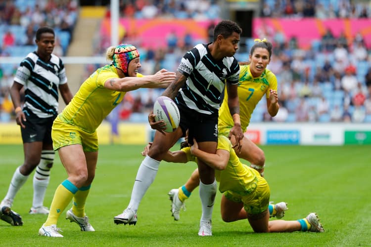 Australia v Fiji on Day 2 of 2022 Commonwealth Games (Photo: Mike Lee for World Rugby)