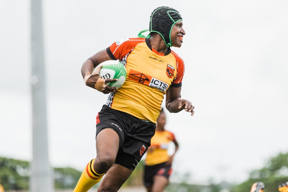 PNG Palais in action during the 2019 Oceania Rugby Sevens Championship (Photo: Trina Edwards)