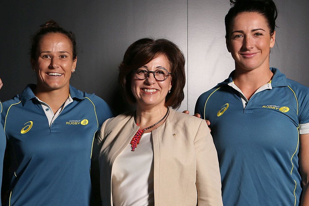 Josephine Sukkar AM has served superbly as President of Women's Rugby. Photo: Getty Images