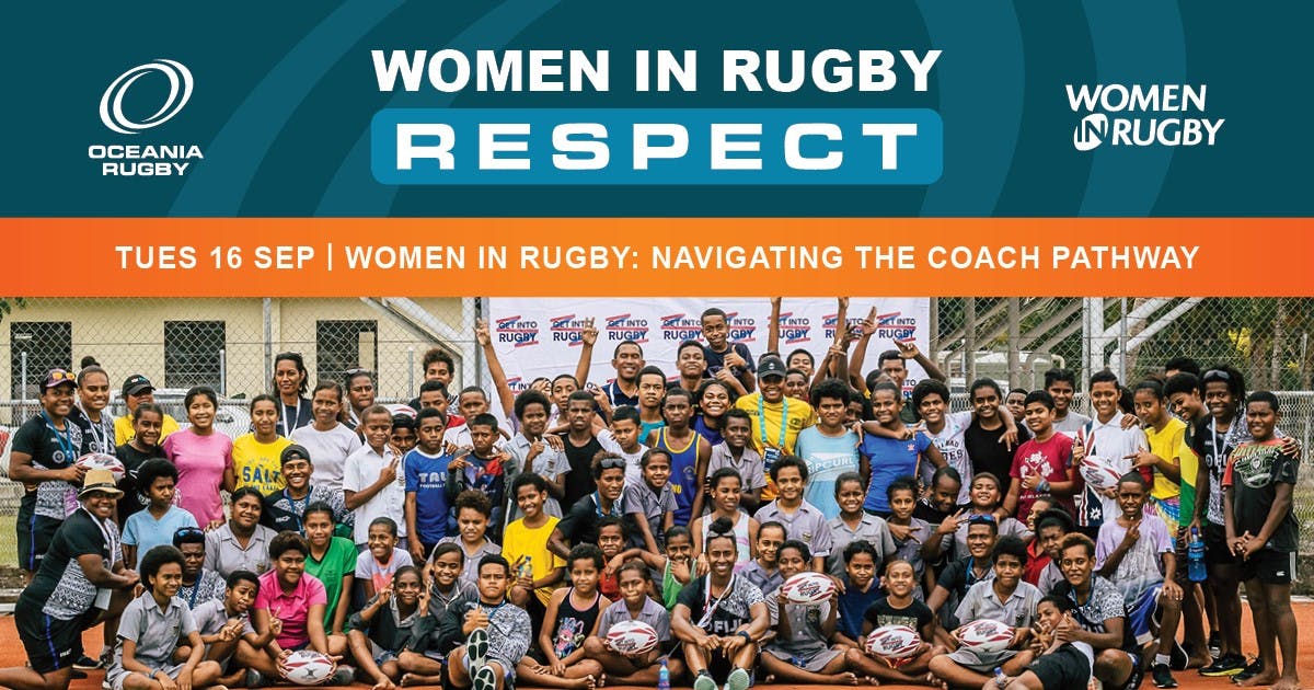 Women in Rugby: Webinar - Coach Pathway ad