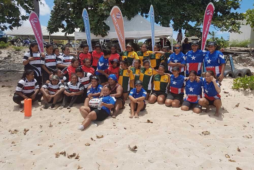 Participants from the September Nauru Sevens Beach Rugby festival 